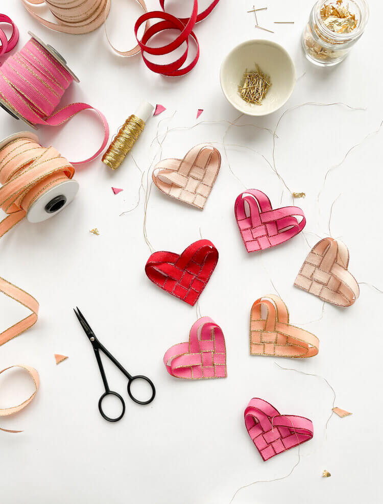 Valentine ribbon heart how to – studio carta shop