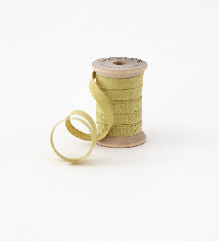 Wood spool 5 yards cotton ribbon – studio carta shop