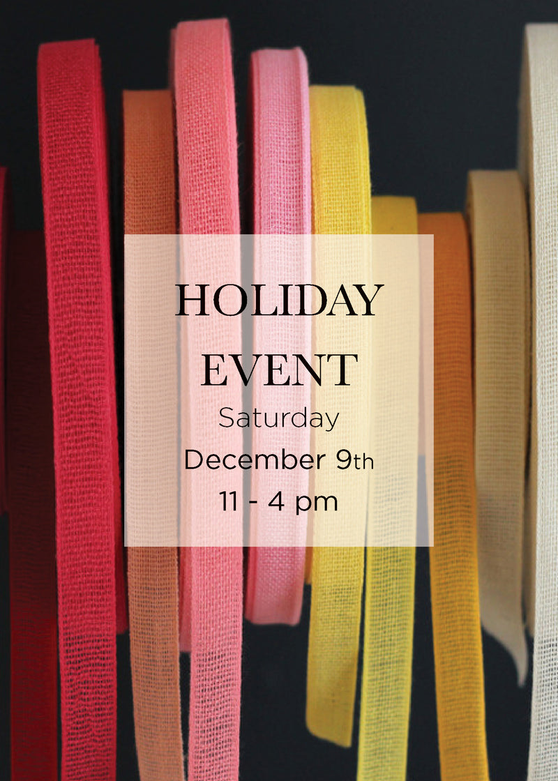 Holiday event Saturday, December 9th