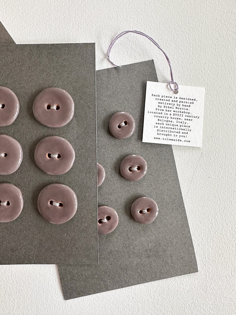 6 1 inch hand made ceramic buttons – Port City Art