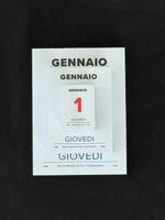 Italian desk calendar 2026