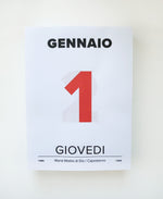 Italian desk calendar 2026