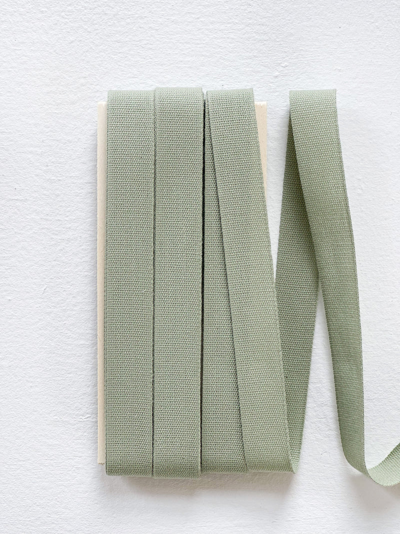 Italian Tight Weave Cotton Ribbon- Chartreuse