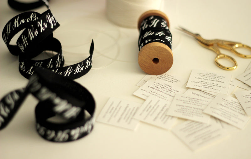 SALE - Calligraphy ribbon