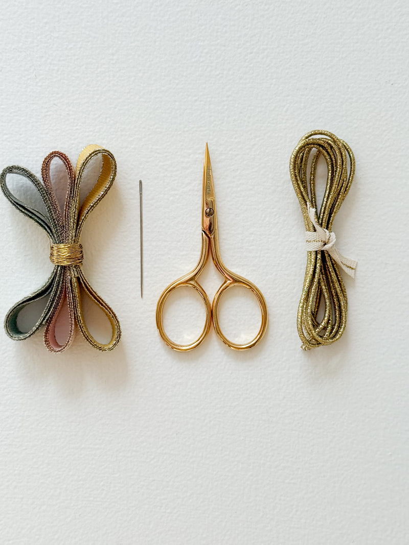 Ribbon flower jewelry kit with Maria Picci