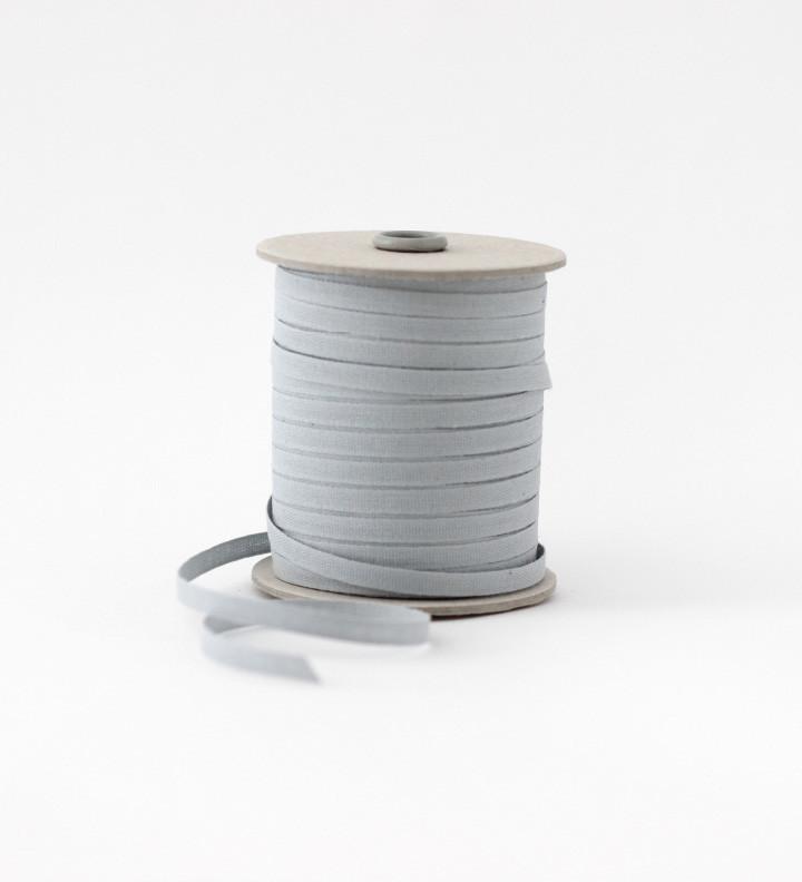 Ivory Cotton Twill Fabric Ribbon, 7/8x25 yards
