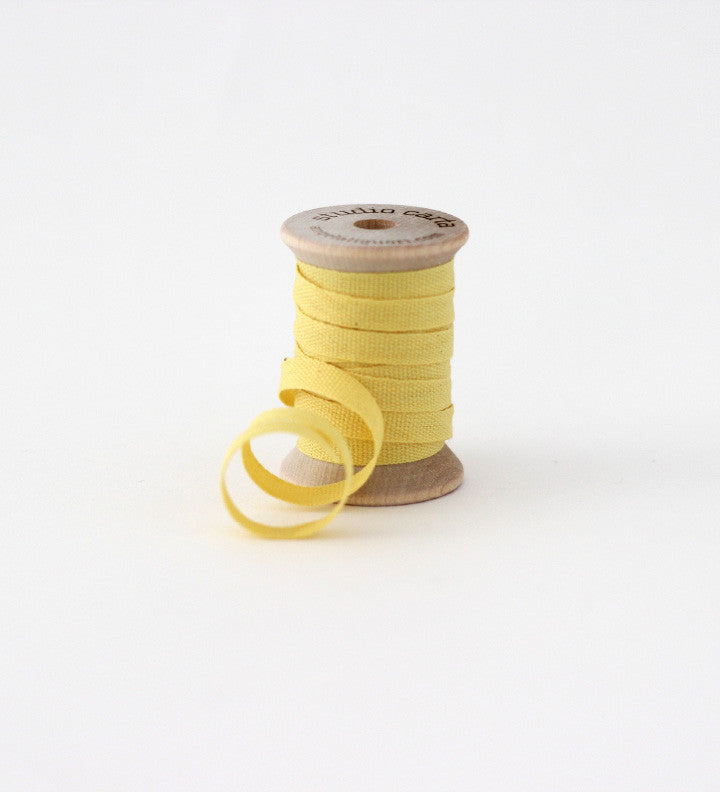 Wood spool 5 yards cotton ribbon