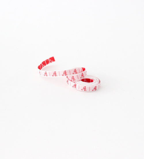 Brocaded alphabet ribbon