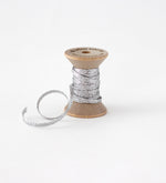 Metallic Braided ribbon wood spool
