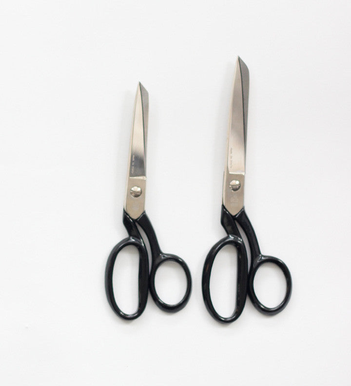 Vintage Black Handle Scissors Pair of Old Sewing Shears Fabric