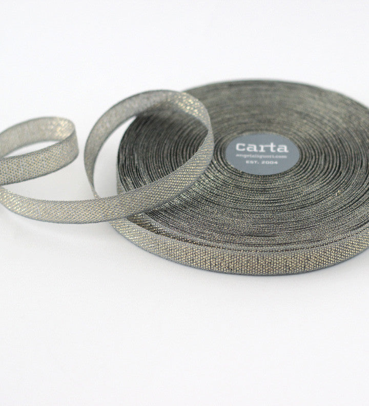 Metallic Loose weave cotton ribbon 54 yards