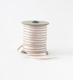 Metallic Line Tight weave cotton ribbon 1/4" width