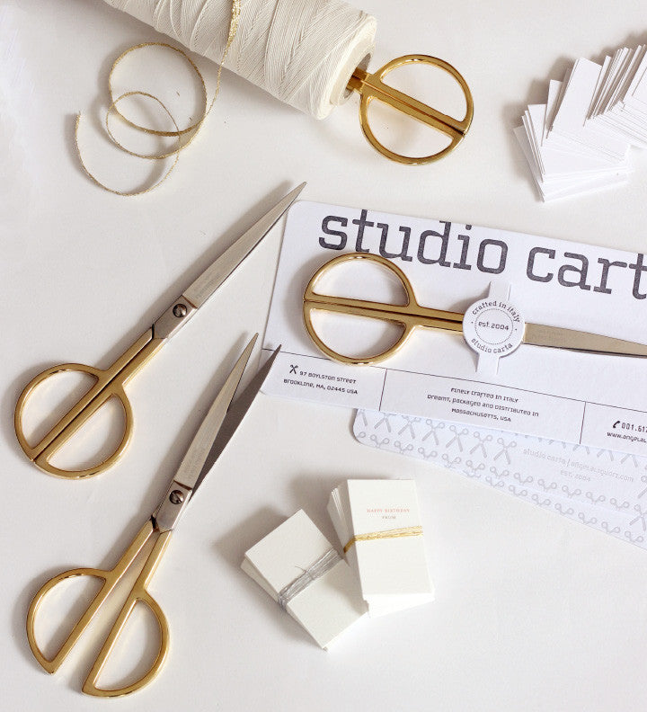 Office Scissors  gold handle – studio carta shop