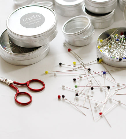Many Sewing Push Pins Isolated Stock Image - Image of studio, object:  37637661