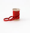 Metallic Line Wood Spool Cotton ribbon 1/4" width