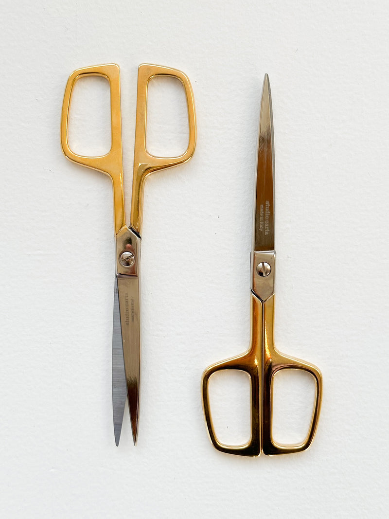 Gold Acrylic Scissors Transparent Metal Scissors office accessories