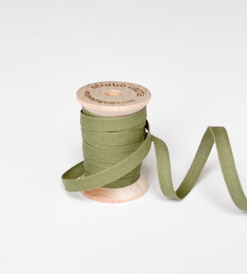 Italian Cotton Ribbon- 5 Yard Wooden Spool – Kei & Molly Textiles, LLC